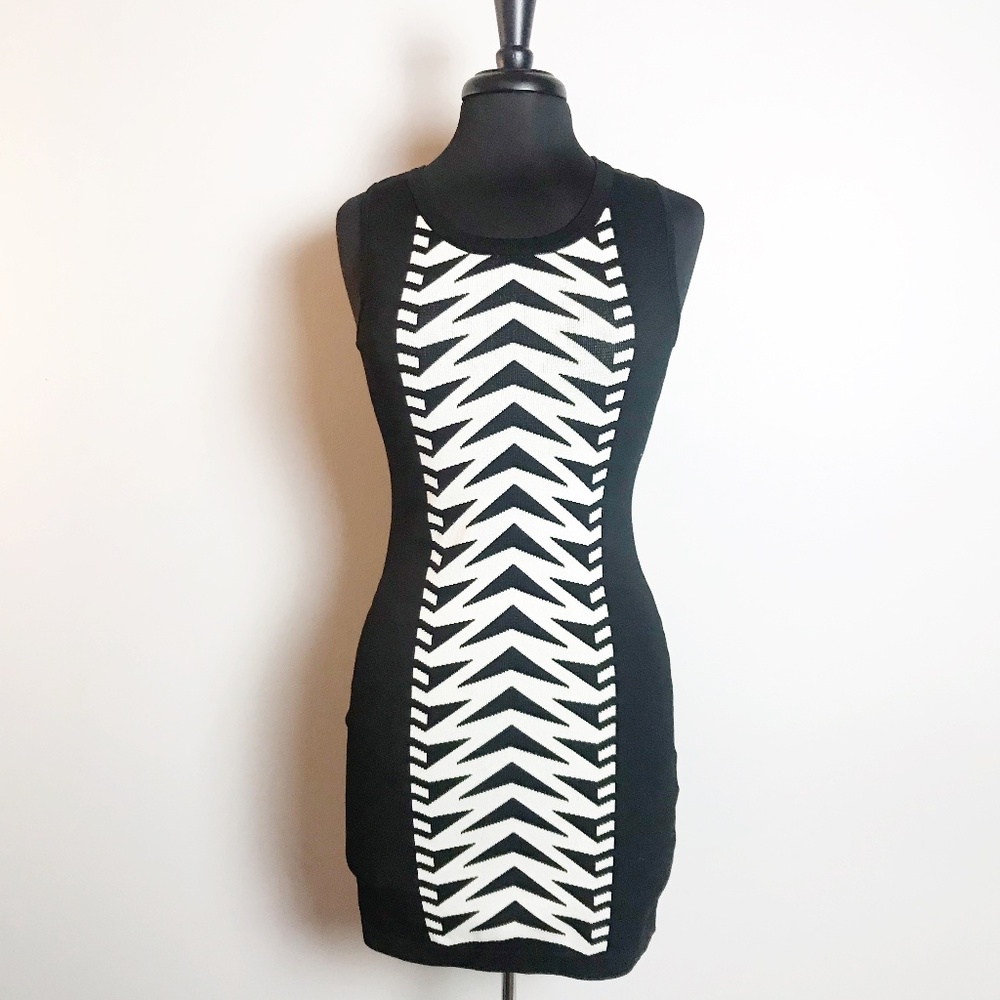 BAR III Aztec Bodycon Festival Dress